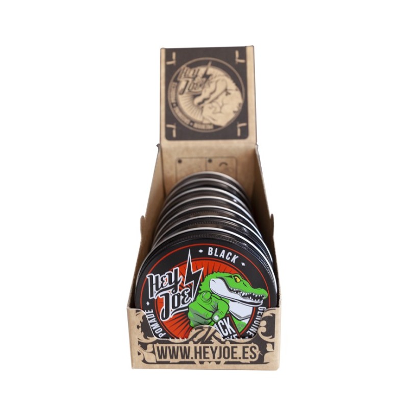 CAJA DISPLAY 7 POMADAS BLACK DELUXE HEY JOE