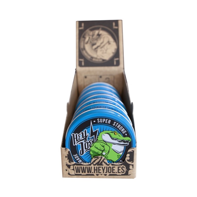 CAJA DISPLAY 7 POMADAS HEY JOE SUPER STRONG 100ML