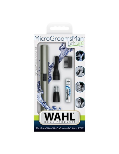 MÁQUINA NASAL TRIMMER PLATA/NEGRO 2 IN 1 WAHL