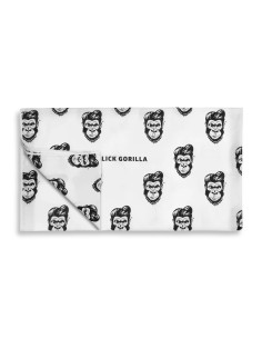 SLICK GORILLA WHITE BARBER CAPE 2