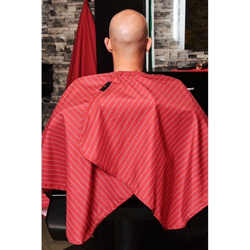 RED W/WHITE PINSTRAPE BARBER STRONG