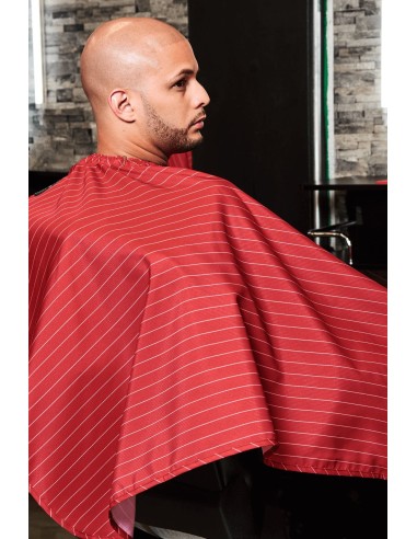 RED W/WHITE PINSTRAPE BARBER STRONG
