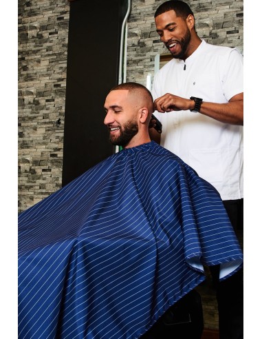 BLUE W/WHITE PINSTRAPE BARBER STRONG