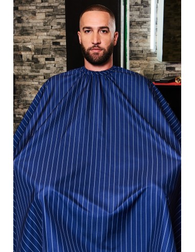 BLUE W/WHITE PINSTRAPE BARBER STRONG