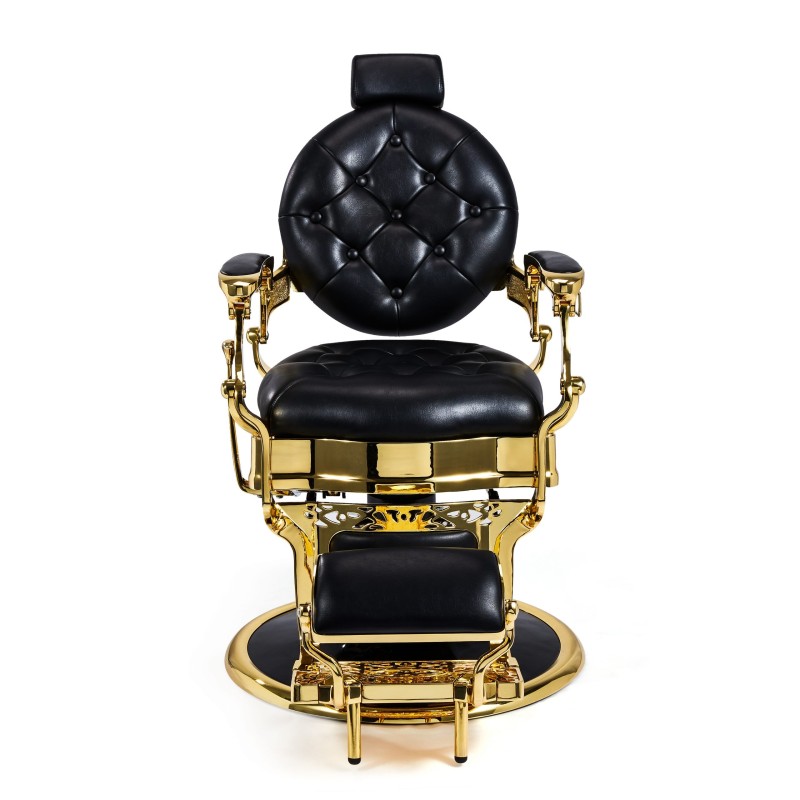 BARBERS & GENTLEMEN "CARONTE" CHROME GOLD CLASSIC ARMCHAIR