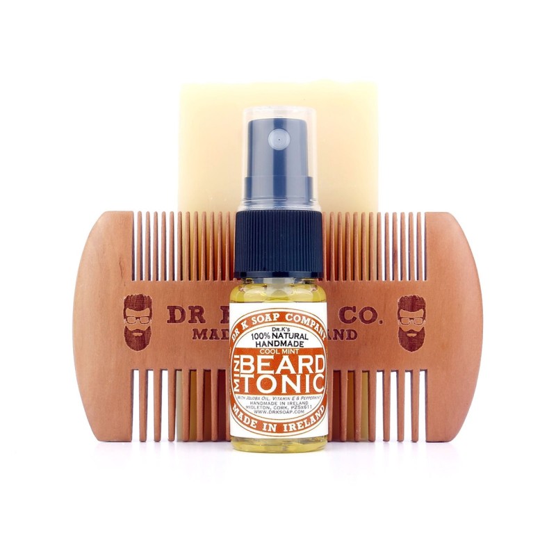 DR K SOAP BEARD BOX TRAVEL KIT MINT