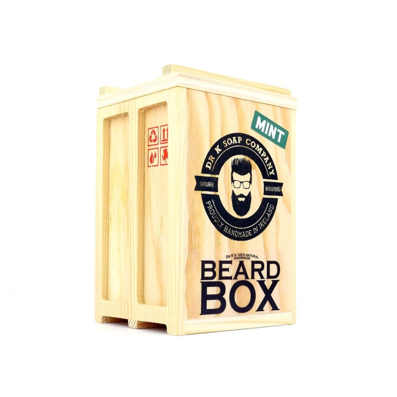 DR K SOAP BEARD BOX TRAVEL KIT MINT