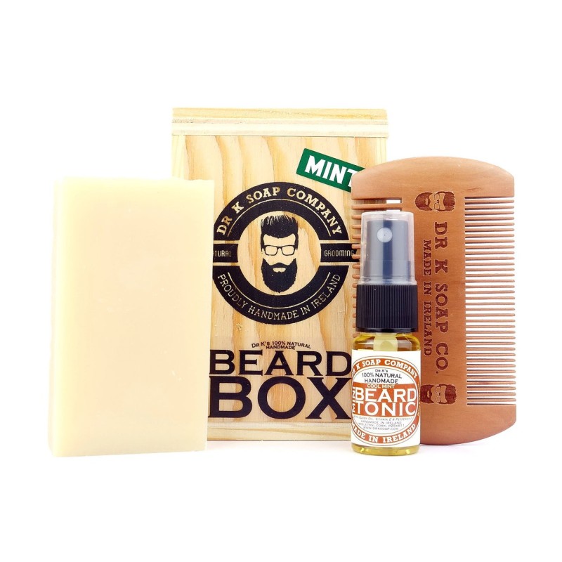 DR K SOAP BEARD BOX TRAVEL KIT MINT