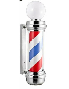 AMERICAN BARBERPOLE WITH LUMINOUS SPHERE