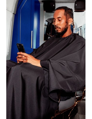 BARBER STRONG SOLID BLACK BARBER CAPE
