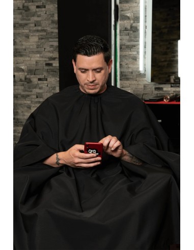 BARBER STRONG SOLID BLACK BARBER CAPE