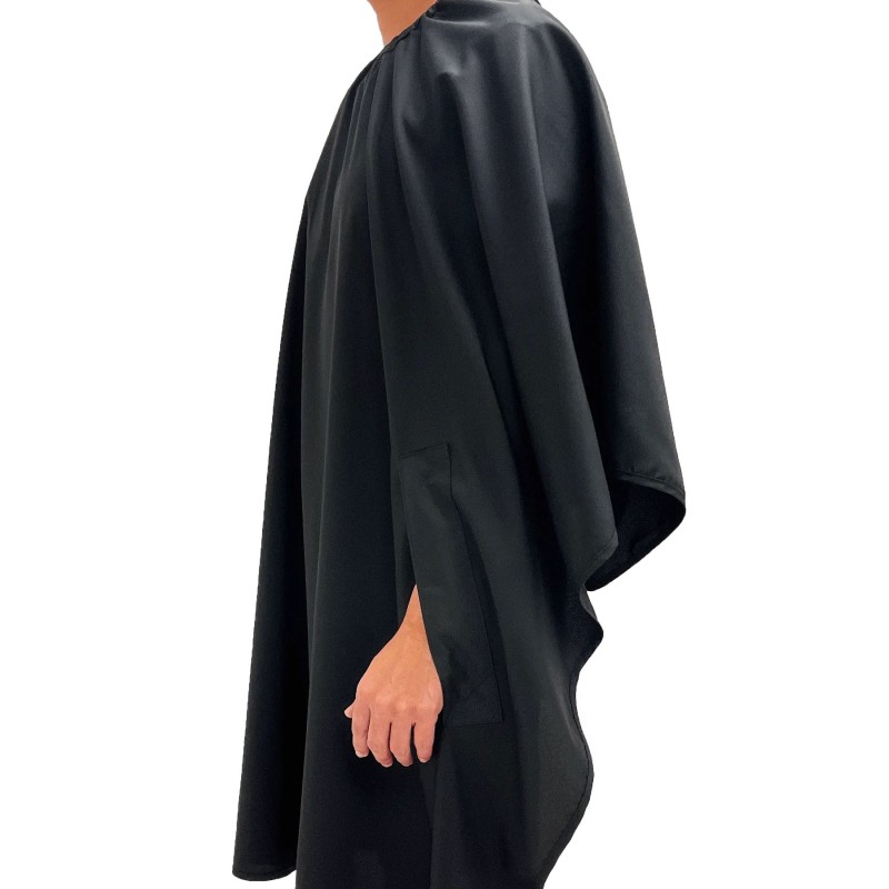 BARBER STRONG SOLID BLACK BARBER CAPE
