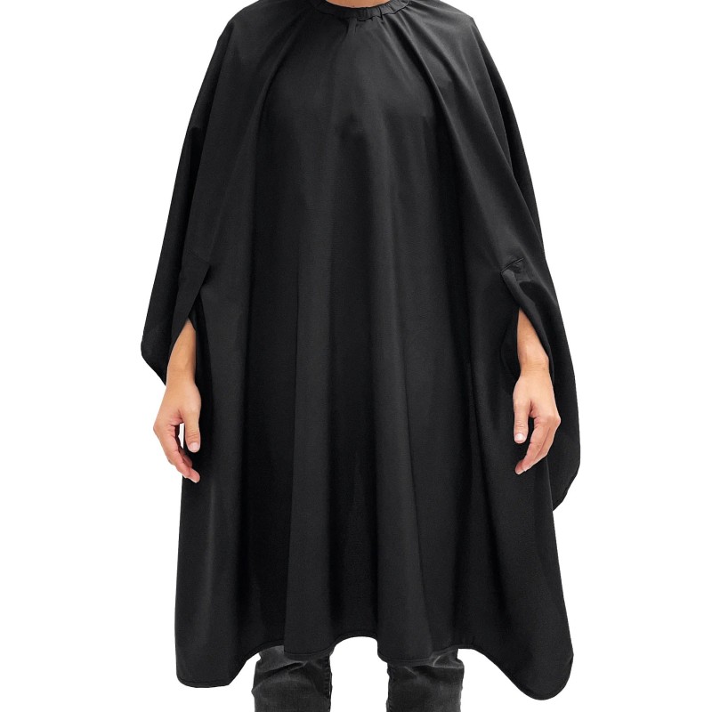 BARBER STRONG SOLID BLACK BARBER CAPE