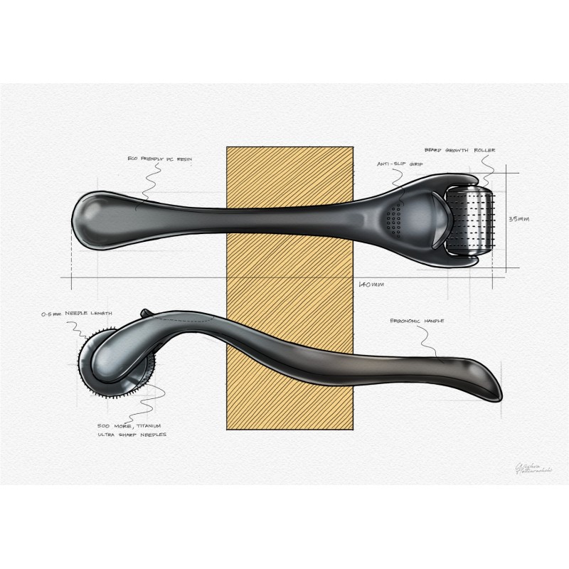 DICKS JOHNSON BEARD GROWTH ROLLER