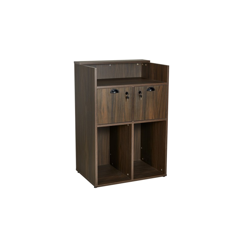RECEPCION OKE MADERA OSCURA