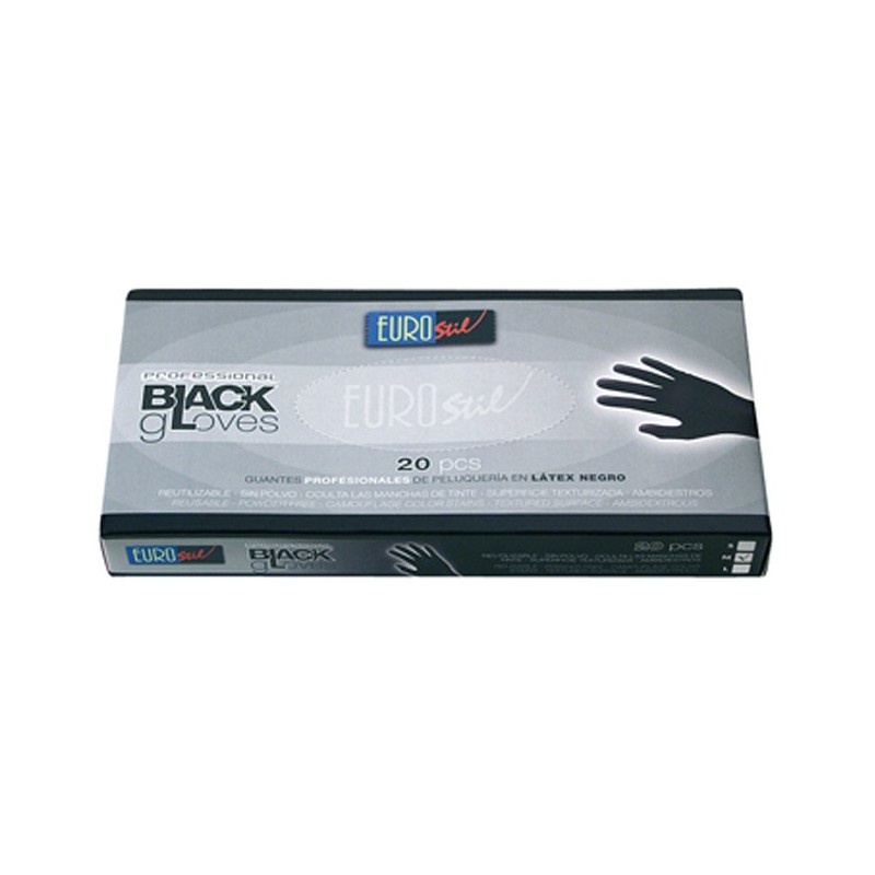 GUANTE DE LATEX BLACK 20UND
