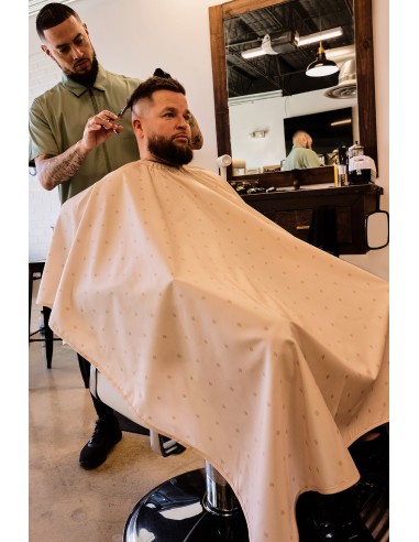 CAPA DE CORTE PREMIUM CAQUI SHIELD BARBER STRONG