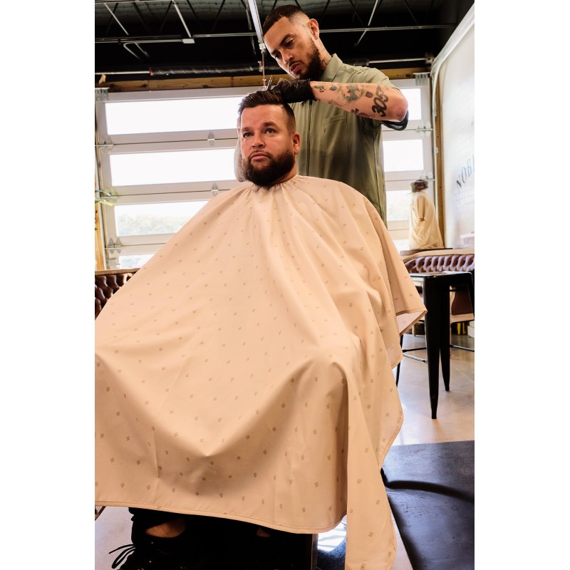 CAPA DE CORTE PREMIUM CAQUI SHIELD BARBER STRONG