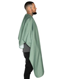 CAPA DE CORTE PREMIUM VERDE SHIELD BARBER STRONG 2