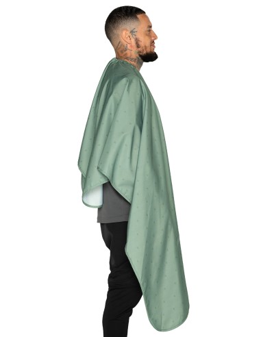 CAPA DE CORTE PREMIUM VERDE SHIELD BARBER STRONG