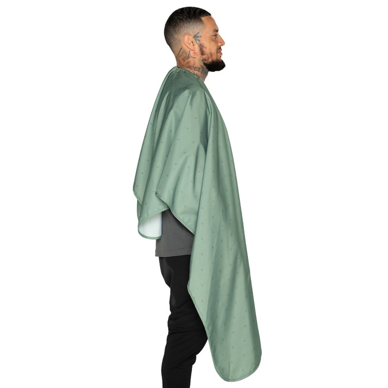 CAPA DE CORTE PREMIUM VERDE SHIELD BARBER STRONG