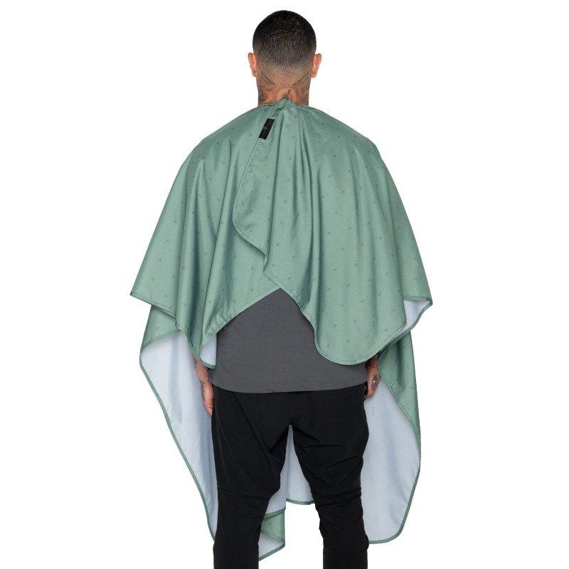 CAPA DE CORTE PREMIUM VERDE SHIELD BARBER STRONG