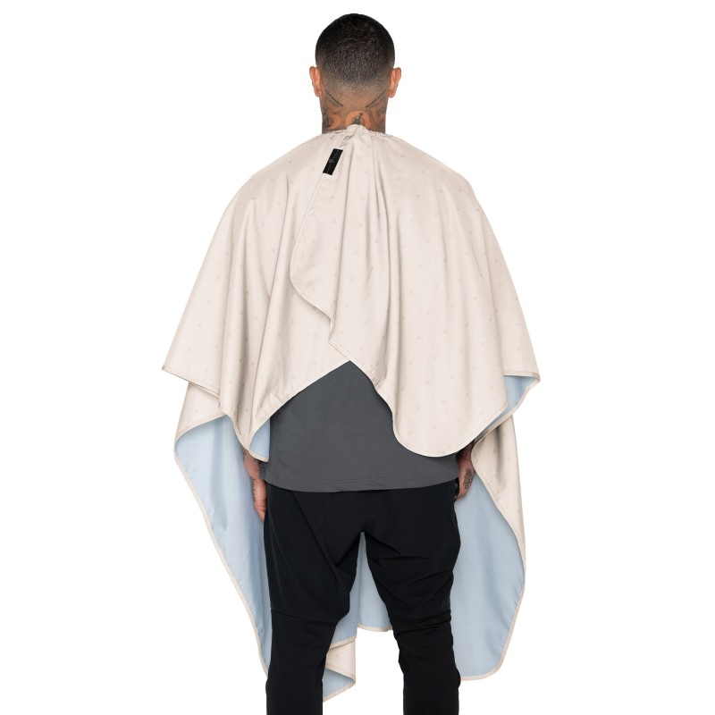 BARBER SHIELD KHAKI CAPE BARBER STRONG