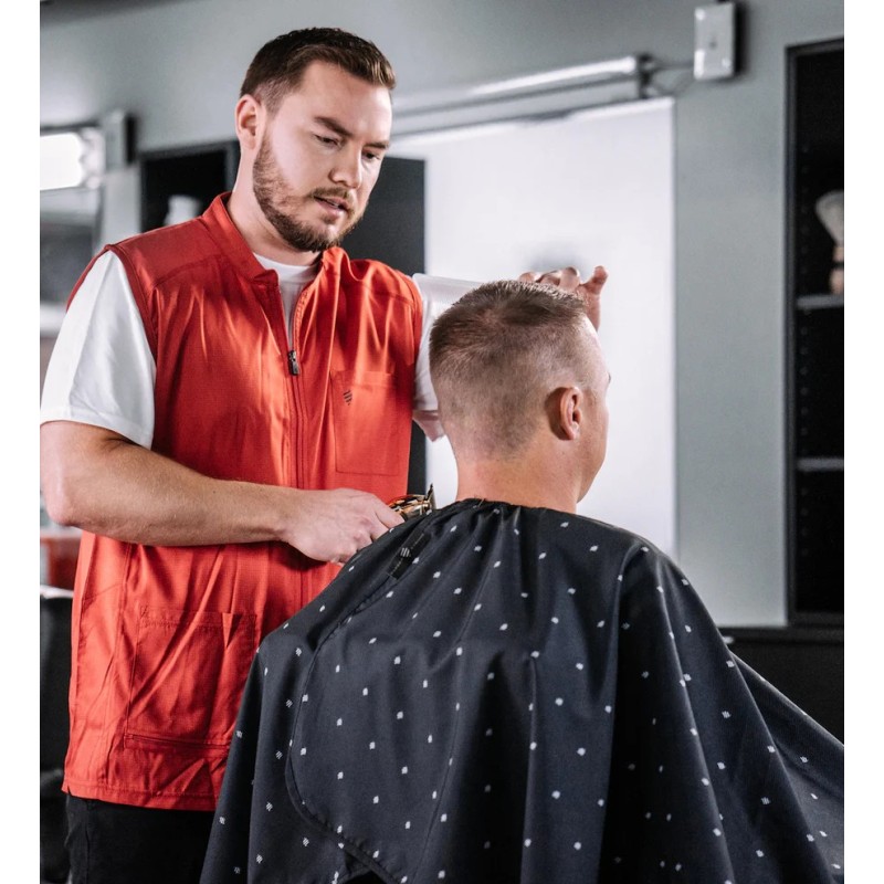 CAPA DE CORTE PREMIUM NEGRO SHIELD BARBER STRONG