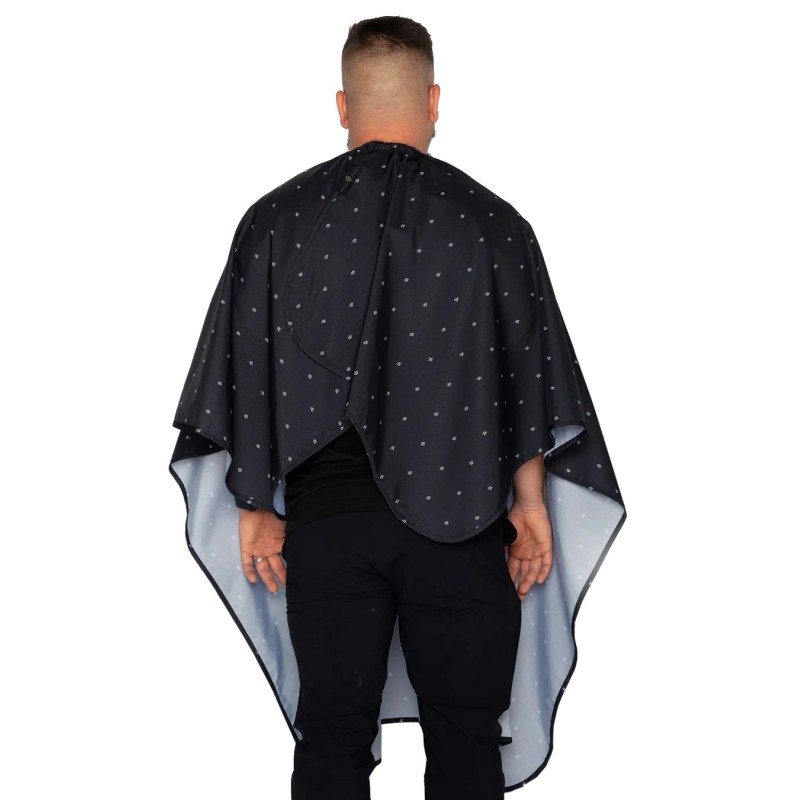 CAPA DE CORTE PREMIUM NEGRO SHIELD BARBER STRONG