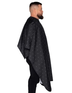 CAPA DE CORTE PREMIUM NEGRO SHIELD BARBER STRONG 2