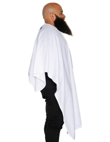 CAPA DE CORTE PREMIUM BLANCO BARBER STRONG 2