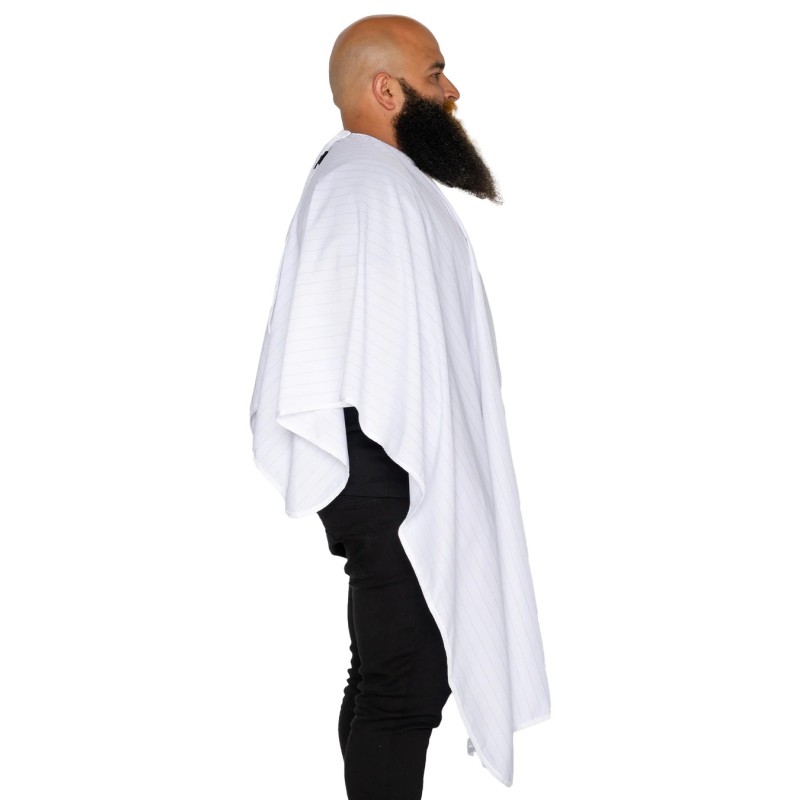CAPA DE CORTE PREMIUM BLANCO BARBER STRONG 2