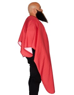 RED W/WHITE PINSTRAPE BARBER STRONG 2