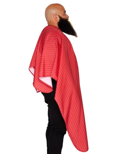 RED W/WHITE PINSTRAPE BARBER STRONG