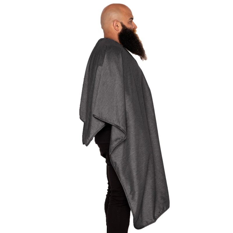 CAPA DE CORTE PREMIUM GRIS BARBER STRONG 4
