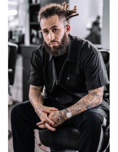 CHAQUETA BARBERO NEGRO BARBER STRONG 1