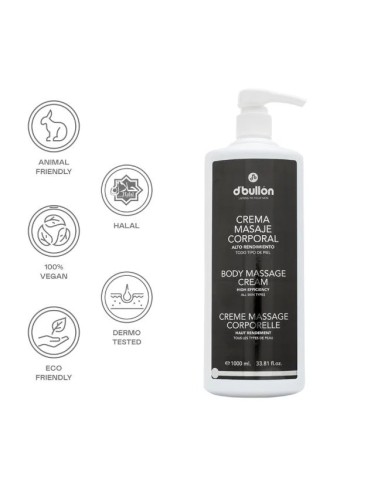 CREMA MASAJE CORPORAL 1000ml. D'BULLÓN
