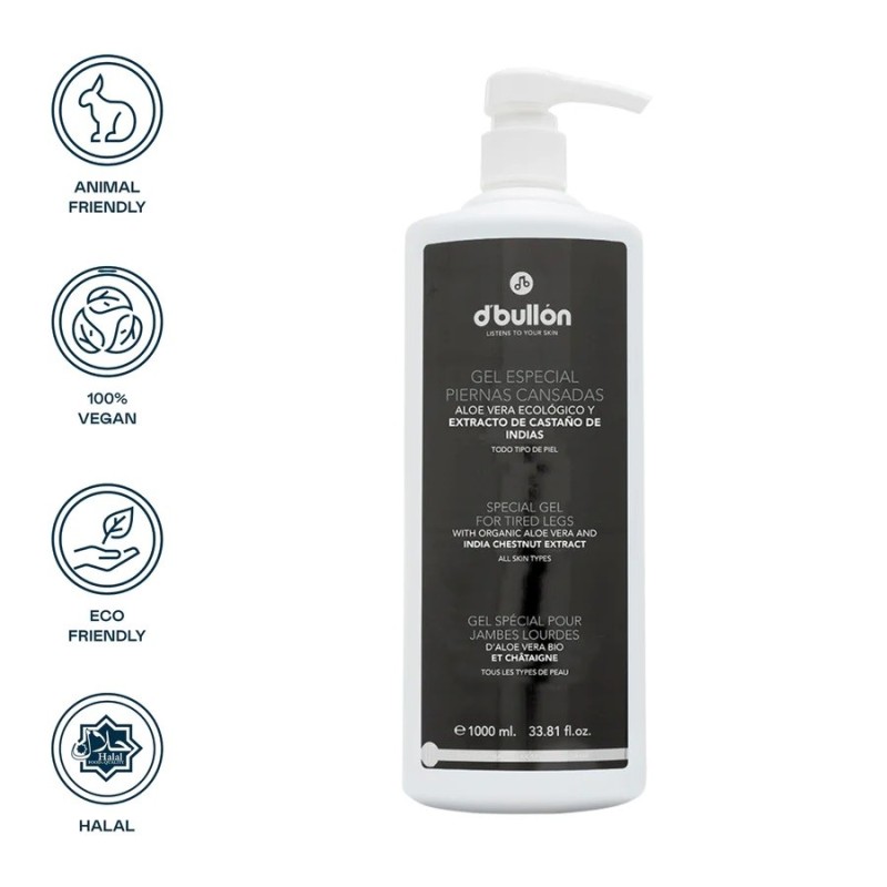 GEL PIERNAS CANSADAS ALOE 1000ML DBULLON R-11517