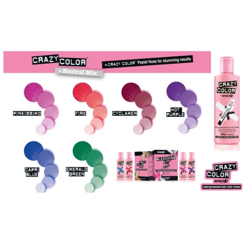 TINTE NEUTRAL CRAZY COLOR UK  250ml