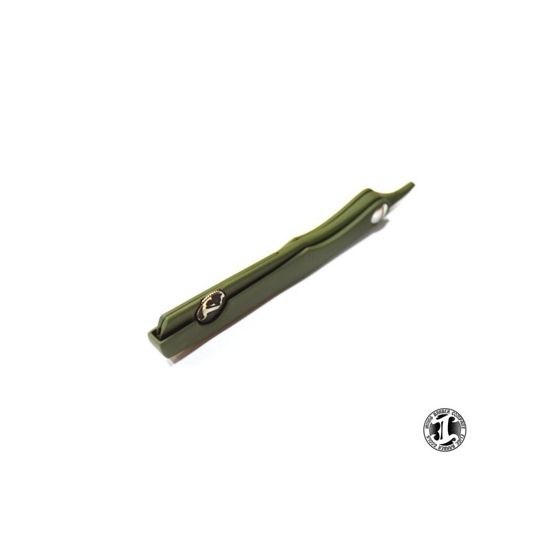 IRVING BARBER FULL "CERAKOTED" GREEN RAZORS