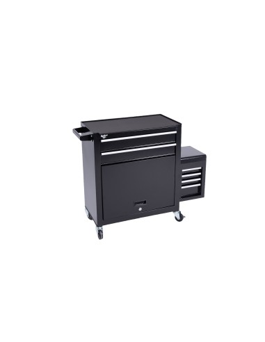 BLACK TWO TOOL BARBER WORKSTATION