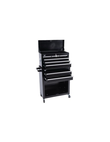 BLACK TWO TOOL BARBER WORKSTATION