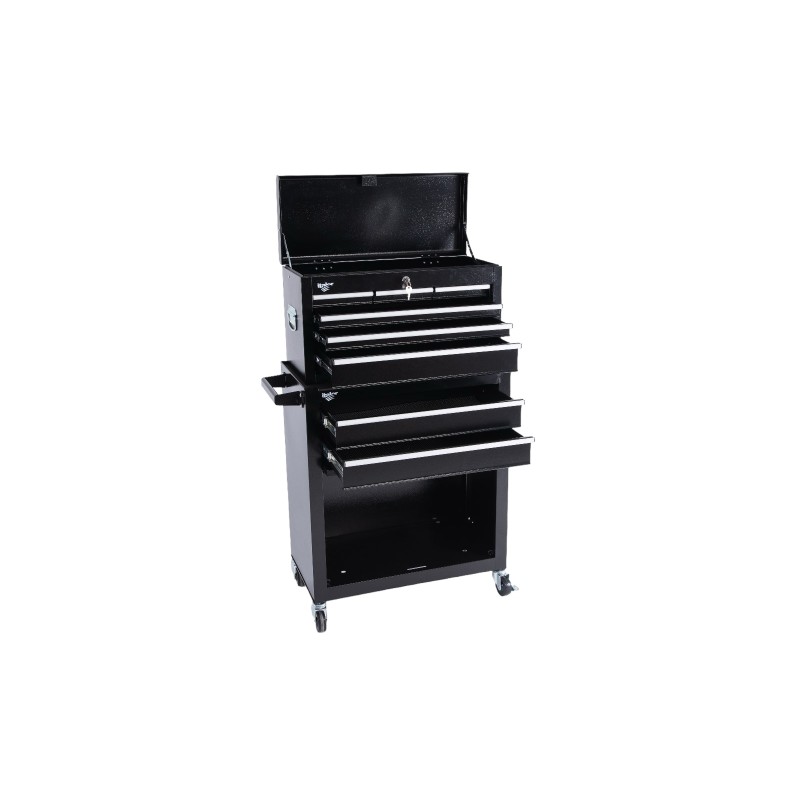 BLACK TWO TOOL BARBER WORKSTATION