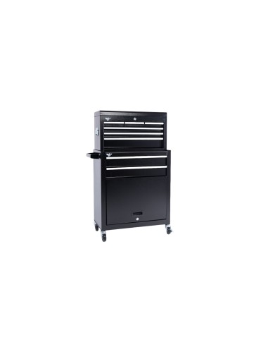 BLACK TWO TOOL BARBER WORKSTATION
