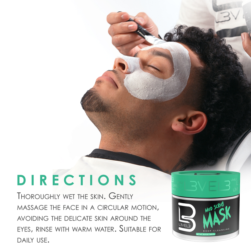 MASCARILLA FACIAL MUD SCRUB L3VEL3