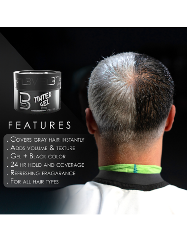 GEL DE COLOR NEGRO L3VEL3
