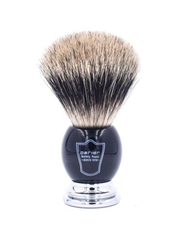 BROCHA AFEITAR TEJON PURO MANGO NEGRO PARKER