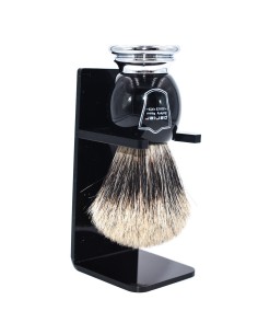 BROCHA AFEITAR TEJON PURO MANGO NEGRO PARKER 2
