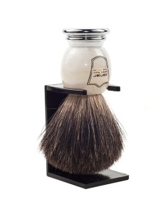 BROCHA AFEITAR TEJON NEGRO MARFIL JASPEADO PARKER 2