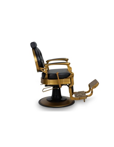 SILLON BARBERO NEGRO DORADO KRONOS